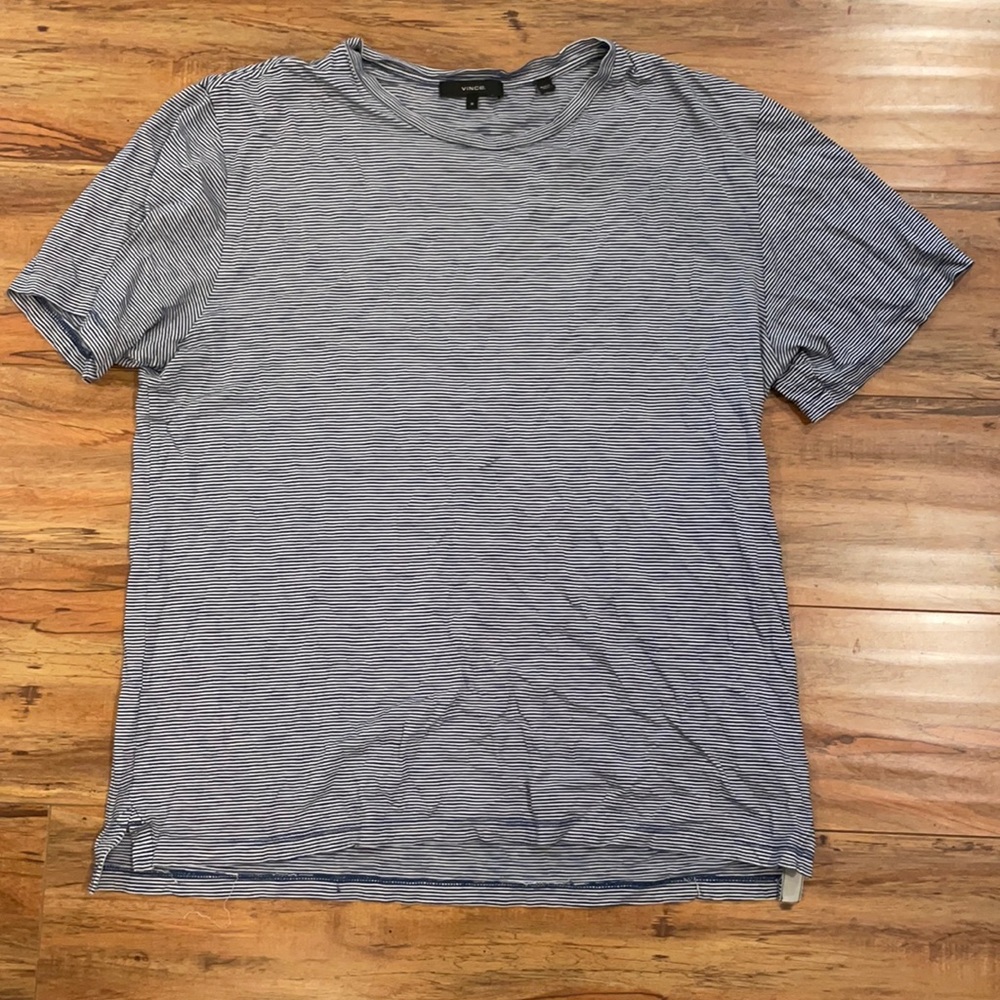 Vince Striped Short Sleeve Tee